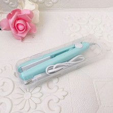 Özbience Bebek Mavisi Seyahat Saç Düzleştirici, 200°C Seramik Isıtıcı