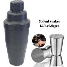 Feyza Design Şaker 700 ml ve Jigger 3/1.5 cl Kokteyl Seti, Profesyonel Hazırlık Isteyenler Için