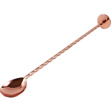 Feyza Design Rose Gold Kokteyl Bar Kaşığı Burgulu 30CM, Şık ve Kullanışlı Tasarım
