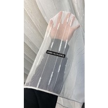 Ünverler Perde Lüks Bambu Helen Gümüş/silver Işlemeli Tül - Sık Pile 1/3