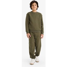 DeFacto Erkek Çocuk 2'li Takım Sweatshirt Eşofman Altı G5645A825CW