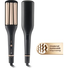 Özbience Profesyonel Keratin Bakımlı 4 Ayarlı Wag Maşa, Şık ve Kullanışlı Doğal Görünüm