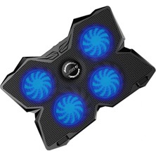 Hpy Pazar Dört Fanlı Laptop Soğutucu – 14–17" Notebooklar Için