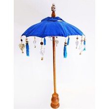 Özbience Bali Şemsiyesi, Dekoratif Okçu, 90 Cm, Mavi, Otantik Tasarım