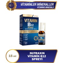 Nutraxin 15 ml Vitamin B12 Sprey Unisex Kullanıma Uygun Methylcobalamin İçerir