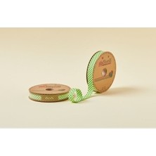 Nuvigo Biye Ekoseli Katlı E05 Yeşil 2 Cm 25 Metre %65 Koton %35 Polyester