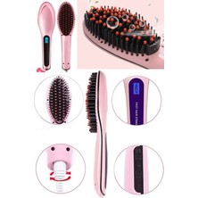 Özbience Elektrikli Negatif Iyon Saç Düzleştirici Fırça ve Bukle Tarağı Seti