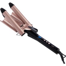 Özbience 3'lü Seramik Saç Maşası Su Dalgası 3X25MM, 5 Seviye Isı Ayarlı