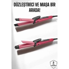 Özbience Çift Fonksiyonlu Saç Düzleştirici ve Maşa Seti, Şık ve Pratik Kullanım