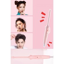 Özbience Ince Uçlu Profesyonel Saç Maşası, Kıvırcık ve Bukle Yapıcı 9mm