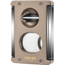 Lubinski Sehpalı-Delicili Premium Puro Kesici Lazer Bıçak Double Cutter KAHVE(60RING)