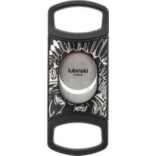 Lubinski V-Kesim-Düz Kesim Sehpalı Puro Makası Double Cutter SIYAH(60RING)
