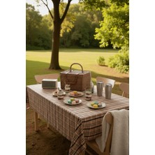 Modern Ekose Masa Örtüsü – Yıkanabilir %100 Pamuklu, Şık Günlük ve Özel Çeyizlik Sofra Örtüsü