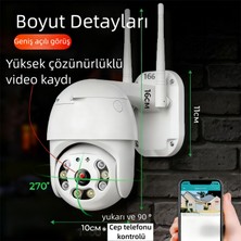Dobest C6S2L-WIFI Güvenlik Kamerası, Hem Iç Hem De Dış Mekan Kullanımı Için Uygundur, 3 Megapiksel Yüksek Çözünürlüklü Lens, Tam Renkli Gece Görüşü ve Iki Yönlü Sesli Interkom Özelliğine Sahiptir.