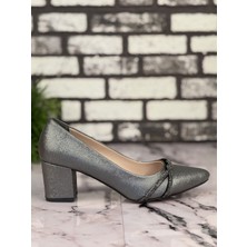 OXI Kadın Stiletto Kare Topuk 4cm