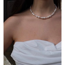 Taşmir Sertifikalı Arpa ve Kum Inci Gerçek Doğal Inci Kolye