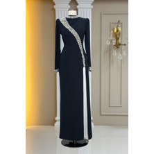 Amine Hüma Inci Abiye Elbise Siyah