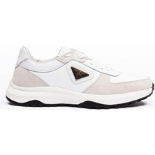 1901 Beyaz Spor Hakiki Deri Günlük Spor Ayakkabısı