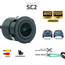 Siegen Sentinel Sc2 Ahd 720P Araç Ön/arka Görüş Kamerası (Su Geçirmez – Mini Gömme Model)