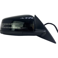 Spj Dış Dikiz Aynası Mercedes Cla C117 2013-2017 Elektrikli, Isıtmalı, Sinyalli, Alt Işık, Hafızalı, Otomatik Katlanır, Piano Black Kapak, 9+8 Pin