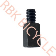 Ayna Uzatması 10 mm Ters Giriş 8 mm Düz Çıkış Siyah