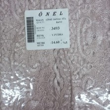 Nuvigo Dantel Polyester Sanal Tül Bant Y.pudra 14,60 Metre En 6 cm ON-3493-PU