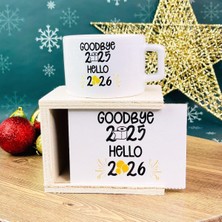 Giftmoda Güle Güle 2025 Merhaba 2026 Yılbaşı Tasarımlı Kutulu Kupa