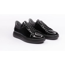 25155 Erkek Siyah Rugan Bağlı Sport Ayakkabı