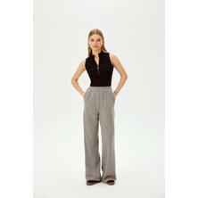 Allyco Beli Lastikli Regular Örme Pantolon