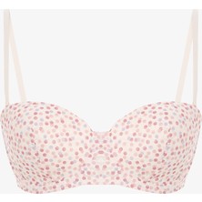 Penti Açık Pembe Bloom Desenli Lace Dantel Sütyen