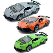 Ceren Oyuncak Lamborghini Model Çek Bırak Açılır Kapılı Metal Oyuncak Araba K174A29 Yeşil