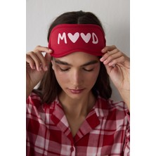 Penti Kırmızı Good Mood Yılbaşı Temalı Sloganlı Uyku Gözlüğü