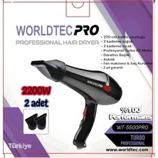 Özbience 2200W Turbo Profesyonel Saç Kurutma Makinesi, Güçlü ve Hızlı Kurutma
