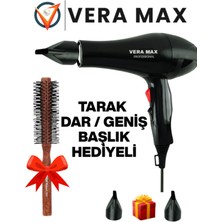 Özbience Çok Fonksiyonlu Ergonomik 2500-WT Saç Kurutma Makinası + Fön Tarağı + Başlık Hediyeli