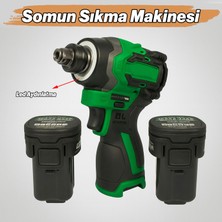 Badem10 Akülü Somun Sıkma Makinesi 16V 2.0AH Güçlü Yüksek Torklu Profesyonel Vidalama Anahtar Seti Çantalı
