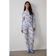 Penti Çok Renkli Breakfast Pantolon Pijama Takımı