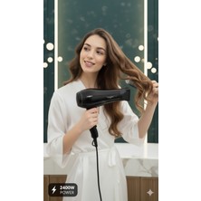 Özbience Güçlü 2400W Profesyonel Saç Kurutma Makinesi, Daraltıcı ile Hızlı Kuruluk