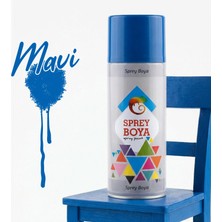 Badem10 Mavi Sprey Boya 400 ml – Metal Ahşap Plastik Beton Yüzeylere Uygun Hobi Dekoratif Amaçlı Sprey Boya