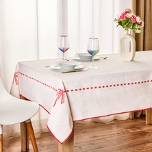 Evidea Soft Riben Masa Örtüsü - Ekru - 140X200 cm