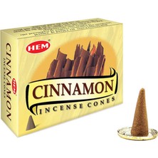 Lorvento Cinnamon Konik Tütsü Seti (120 Adet) – Metal Altlıklı, Sıcak Tarçın Kokusu