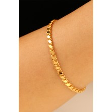 ÇGK KUYUMCULUK  Pullu Model 8 Ayar Altın Bileklik CGKBLK0366