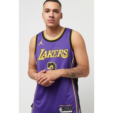 Nike Dri Fit Los Angeles Lakers Statement Edition Mens Basketball Jersey Davis Erkek Basketbol Forması Mor