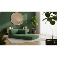 Nwin Home Linea Mini L Köşe Kadife Fitilli Kanepe Çok Amaçlı Yer Minderi Modül Berjer 100X100