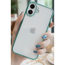 TechTrove Apple iPhone 16 Uyumlu 3D Kamera Korumalı Şeffaf Tasarım Bumper Kılıf