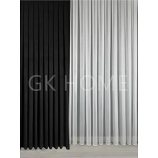 Perdenin Adresi Simli Bambu Düz Tül Perde Kırışmaz Salon Tülü 1/3 Sık Pile Düz Tül, Bambu