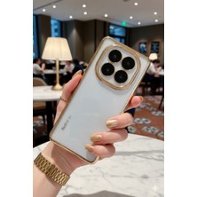 TechTrove Xiaomi Redmi Note 14 Pro Plus Uyumlu 3D Kamera Korumalı Şeffaf Tasarım Bumper Kılıf