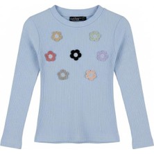 Ugly Duck 05-14 Yaş Arası Çiçekli Kaşkorse Sweat - Mavi