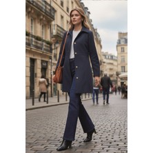 Dikiş Detaylı Tasarım Kaşe Kaban