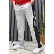 Wafrazon Erkek 2 Iplik Şardonlu Wafra Baskılı Garnili Baggy Eşofman Altı