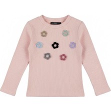 Ugly Duck 05-14 Yaş Arası Çiçekli Kaşkorse Sweat - Pembe